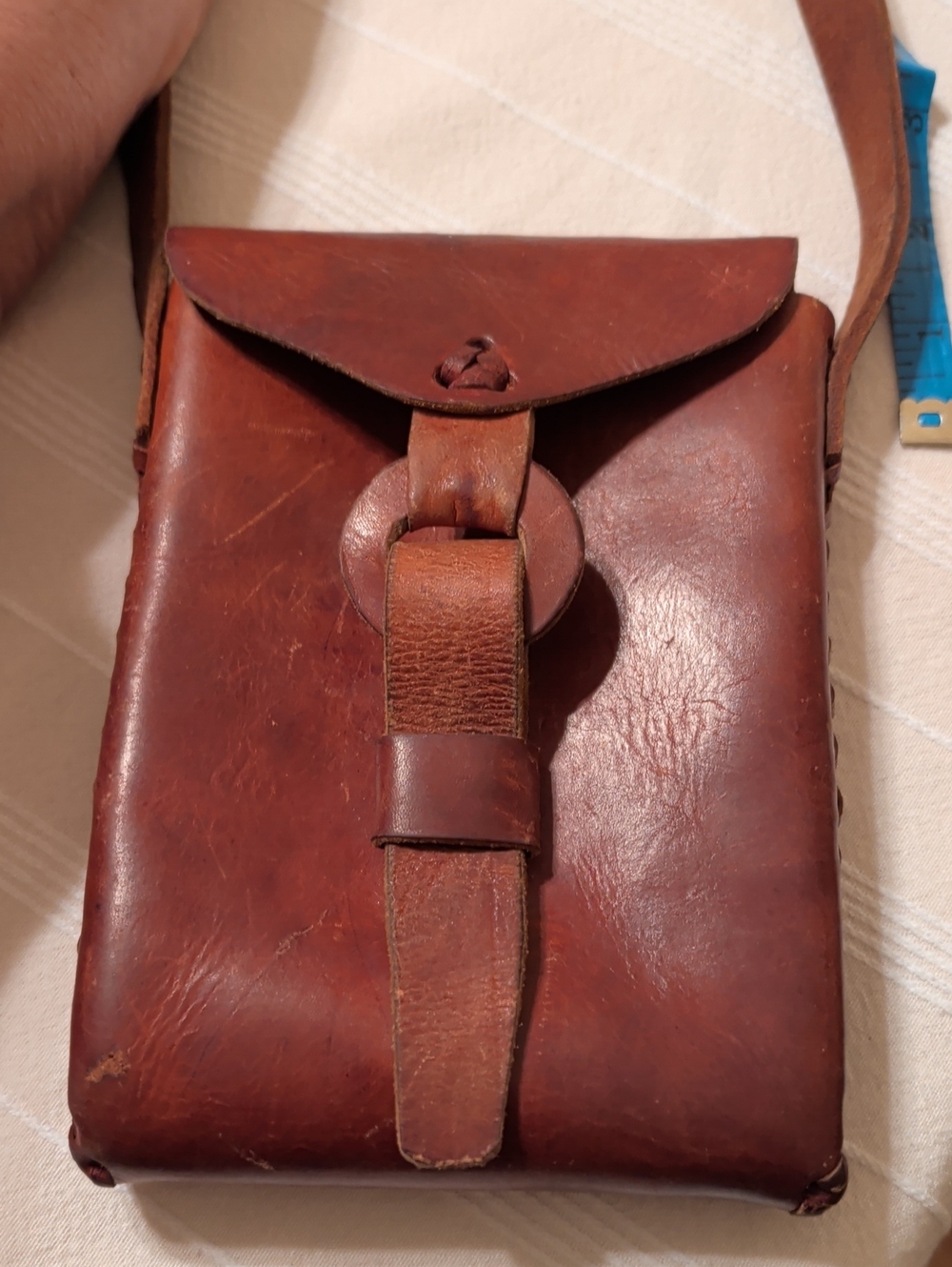 Vintage Leather Mini Cross Body Purse